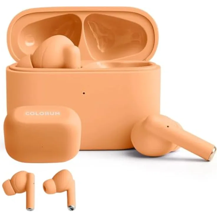 Forever COLORUM TWS Bluetooth-Kopfhörer CTWS-14, 23 Stunden Akkulaufzeit, kabellos, Beige