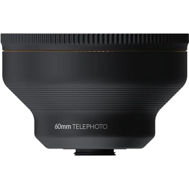 ShiftCam Lensultra 60 mm Telo, Tele-Objektiv mit 5x Zoom, für Universal-Kameras, Schwarz/Gold – Bild 9