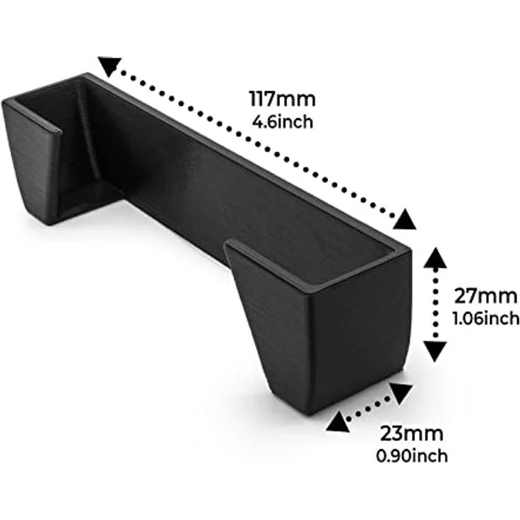 Mobilefox Wandhalterung für TP-Link M7450 M7650, kompatible Wandhalterung aus Kunststoff in Schwarz, mit Klebefixierung, Made in Germany – Bild 4
