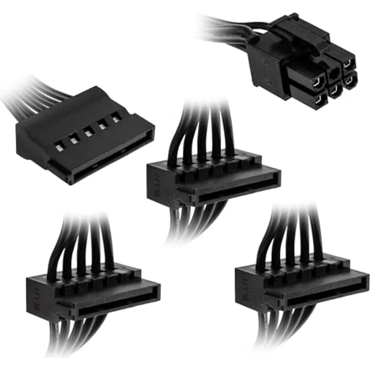 Kolink Regulator Modulare Kabel, Ersatzkabel, Entwickelt für Regulator-Netzteile, SATA