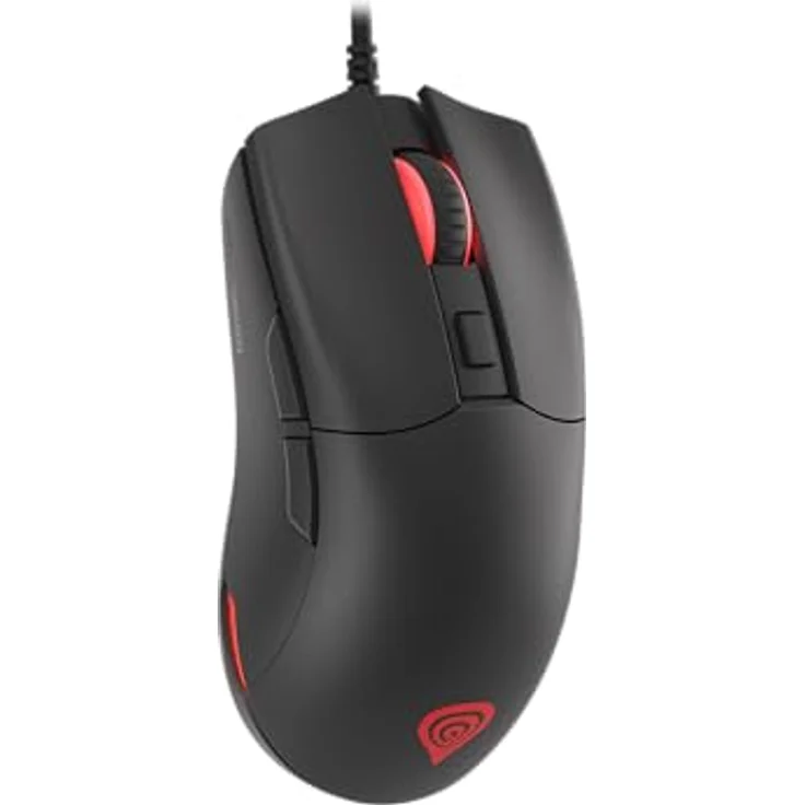 Genesis Gaming Maus KRYPTON 750 RGB kabelgebunden schwarz - Optischer Sensor mit 8000 DPI, RGB-Hintergrundbeleuchtung, 6 programmierbare Tasten – Bild 2