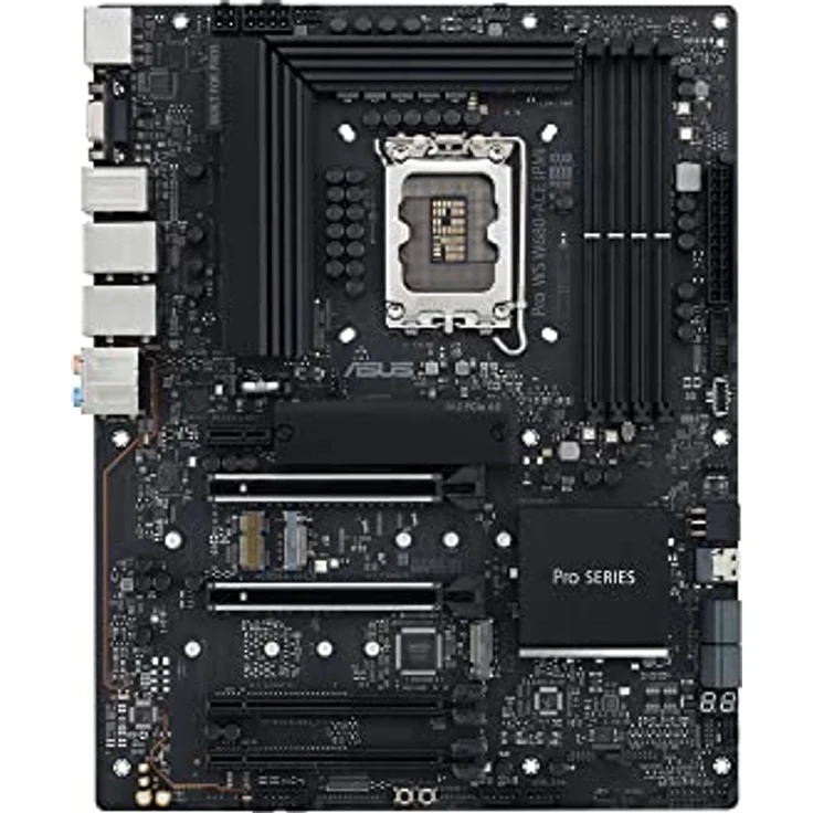 ASUS PRO WS W680-ACE, Intel W680 Mainboard, Sockel 1700, DDR5, ATX, schwarz – Bild 3