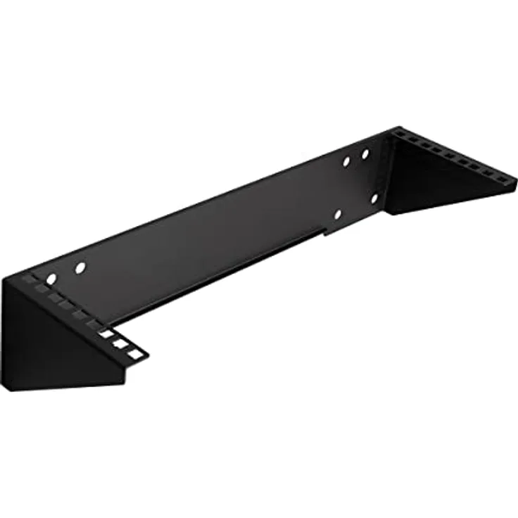 LogiLink Professional WB0004-19" vertikale Wandhalterung/Untertischhalterung, 3 HE, schwarz