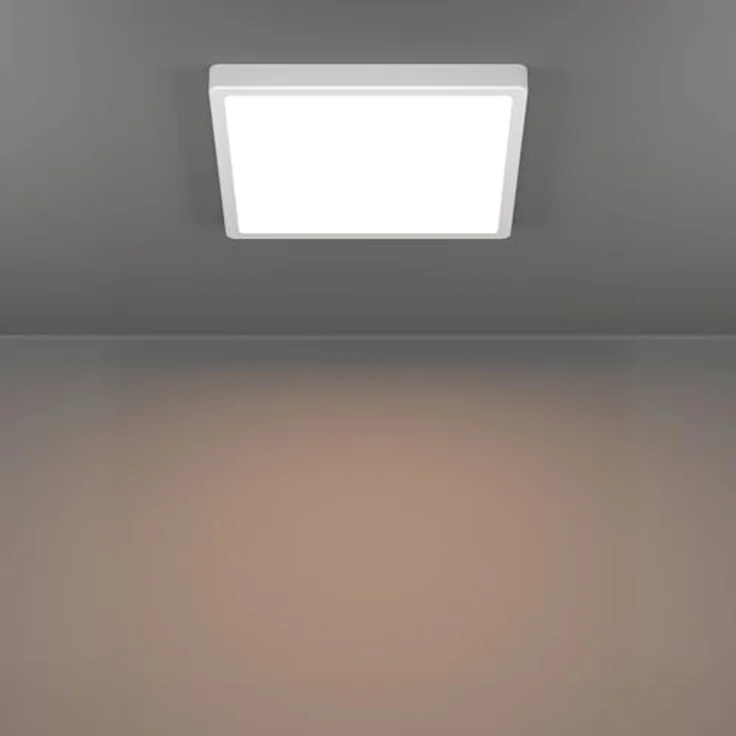 EGLO LED Deckenleuchte Fueva 6, eckige Badezimmer Deckenlampe, IP44, 29 x 29 cm, weiß – Bild 4