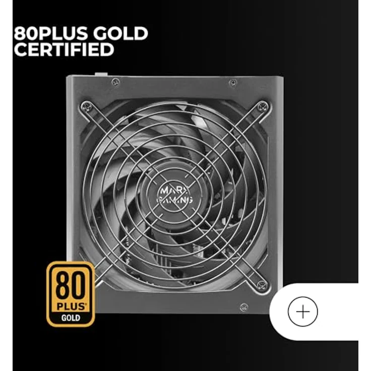 Mars Gaming MPB1000P Fuente Alimentación Modular ATX 3.1 1000W 10 Años Garantía 80Plus Gold Negro, 80Plus Gold-Zertifizierung, 10 Jahre Garantie, Modulares Design – Bild 3