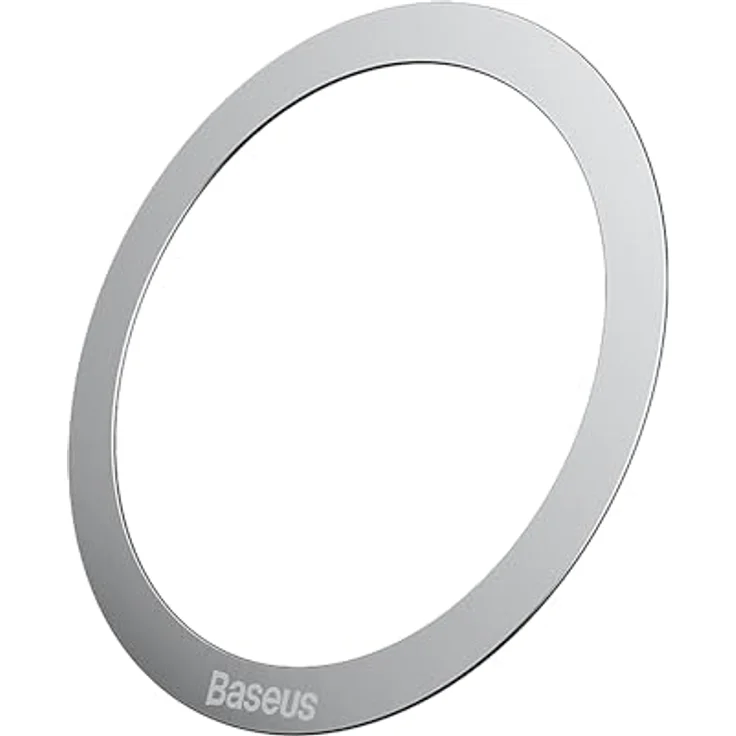 Baseus PCCH000012 Halo Series Magnetring, 2-teilig aus Metall, silber, abziehbar und wiederverwendbar, optimal für kabelloses Laden – Bild 4