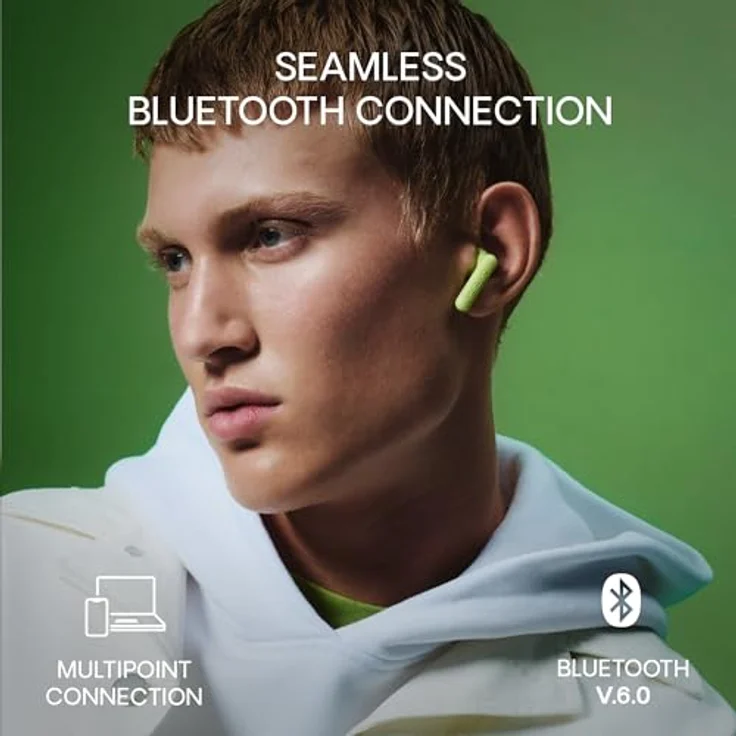 Urbanista Austin 2, True Wireless Stereo Kopfhörer mit aktiver Geräuschunterdrückung, 25 Stunden Akkulaufzeit, spritzwassergeschützt, Weiß – Bild 6