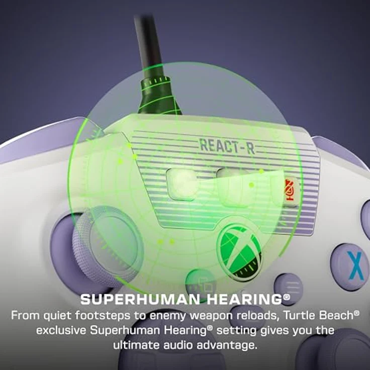 Roccat Turtle Beach REACT-R White XB, Gaming Controller mit präziser Steuerung, Weiss – Bild 3