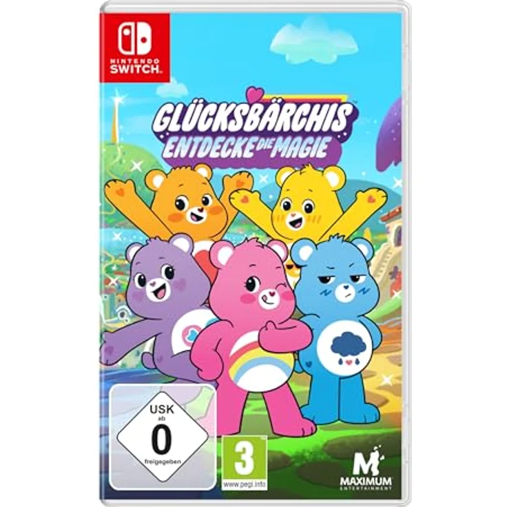 Maximum Entertainment UK Limited Glücksbärchis - Entdecke die Magie [Nintendo Switch] - Über 200 Level und einzigartige Minispiele in einem wundersamen Glücksbärchis-Universum – Bild 1