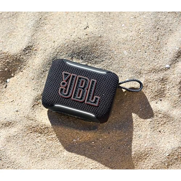 JBL GO 5, Ultra‑tragbarer Bluetooth‑Lautsprecher mit JBL Pro Sound, kraftvollem Bass, 10 Stunden Wiedergabezeit, wasserdichtem Design, Schwarz – Bild 4