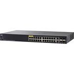 Cisco Small Business SG350-28MP Switch L3 Managed 24 x 10/100/1000 (PoE+) + 2 x Gigabit SFP + 2 x, blau