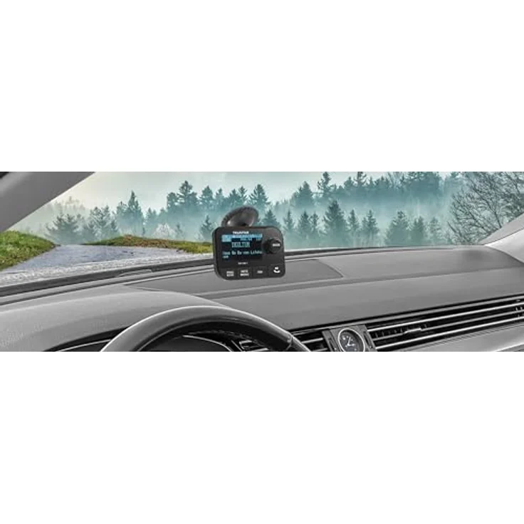 Telestar TELESTAR TOP CAR 1 DAB+ Adapter, FM-Transmitter, Bluetooth 5.0, 2,3″ Display, microSD-Slot, Schwarz – Bild 3