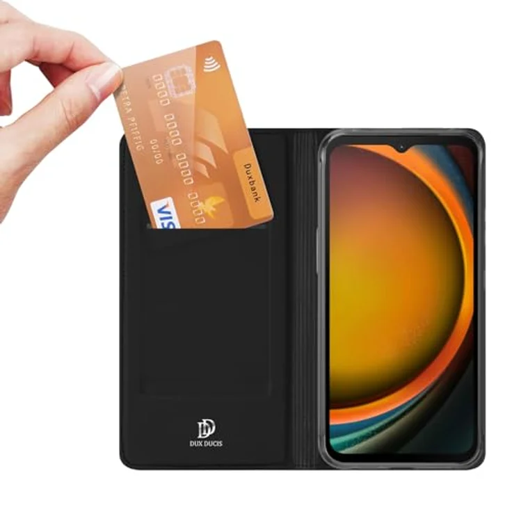 DUX DUCIS Samsung Galaxy Xcover7 Handyhülle – TPU Cover in Schwarz mit Kartenfächern und Querformatposition – Bild 5
