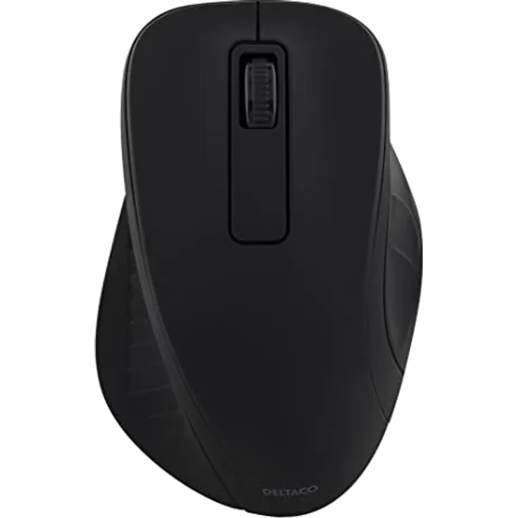 Deltaco - Drahtlose Maus - 2,4GHz - 3 Tasten mit Scroll - Schwarz