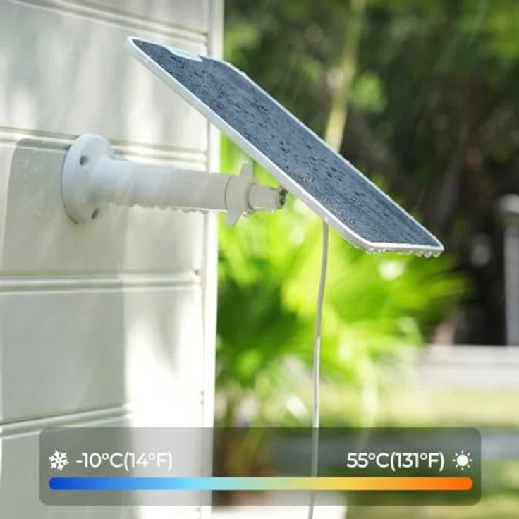 Reolink Solarpanel 2 (Netzwerkkamera Zubehör), Wandmontage mit 360° Flexibilität, wetterfest – Bild 6