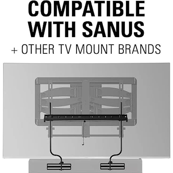 Sanus SASB1-B1 Soundbar-TV-Wandhalterung für Zoll-Fernseher, Schwarz – Bild 4