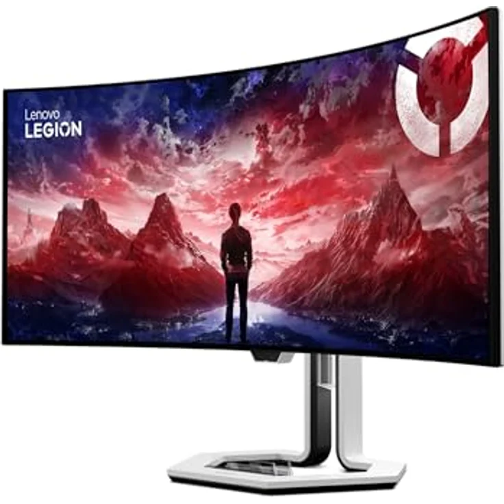 Lenovo Legion Pro 34wd-10, 34" WQHD Gaming Monitor, 3440x1440, 240Hz, 0.03ms Reaktionszeit, OLED Panel, USB-C, HDMI, DisplayPort, AMD FreeSync Premium Pro, integrierte Lautsprecher, schwarz – Bild 3