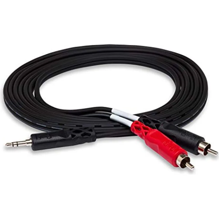 Hosa CMR-206, Stereo Breakout, 3.5 mm TRS to Dual RCA, 6 ft