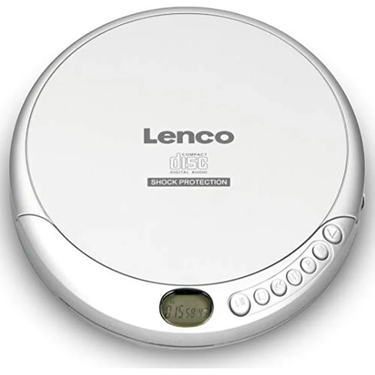 Lenco CD-201 - Tragbarer CD-Player Walkman - Diskman - CD Walkman - MP3 Funktion - Antishock - Mit Kopfhörern und Mikro USB Ladekabel - Silber – Bild 3