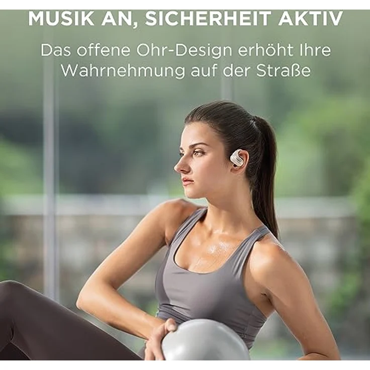 1MORE Fit SE S30 Open Ear Kopfhörer, 5.3 Bluetooth Kabellose Headphones mit 4 mikrofon, Earbuds mit Ohrbügeln, 30 Std. Spielzeit, ENC Anruf Noise Cancelling, IPX5, Ohrhörer für Büroarbeit/Sports – Bild 3