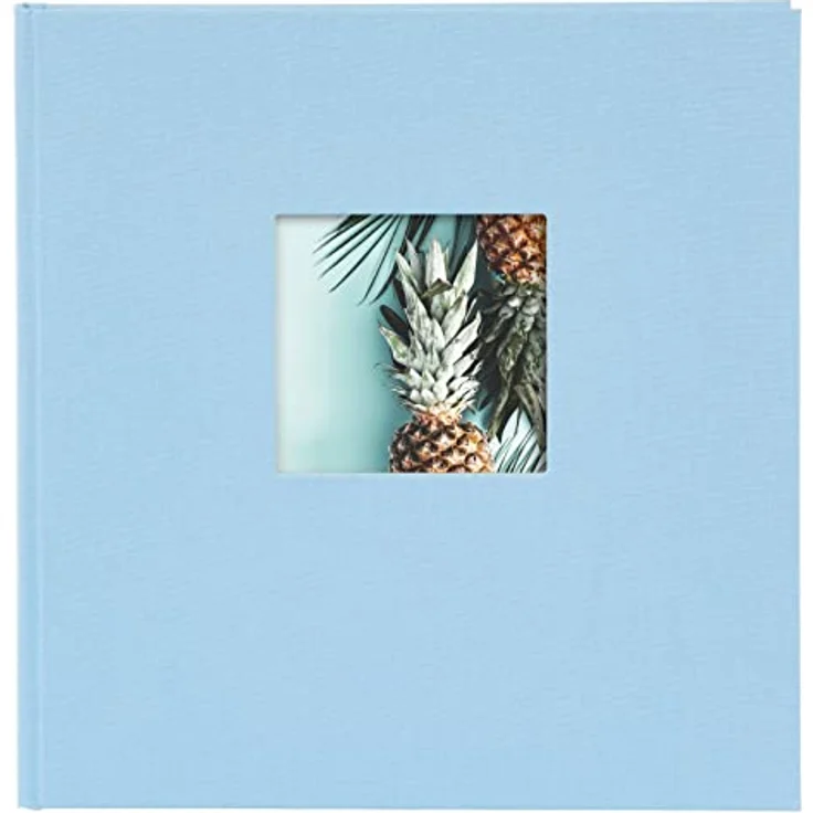 goldbuch Fotoalbum Bella Vista Himmelblau, Leinen, 30 x 31 cm, weiß, 60 Seiten – Bild 3