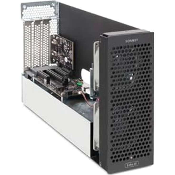 Sonnet DuoModo Echo III Modul (PCI-Express) für bis zu drei PCIe-Karten, Festplattengehäuse, Schwarz, 400 W Leistung, leise Noctua-Lüfter, 40 Gbps Thunderbolt-Schnittstelle – Bild 3
