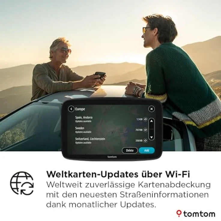 TomTom GO Advanced, 6 Zoll Pkw-Navigation mit TomTom Traffic, Weltkarten-Updates, Wi-Fi-Updates, dynamischem Fahrspurassistenten und umkehrbarer Halterung – Bild 3