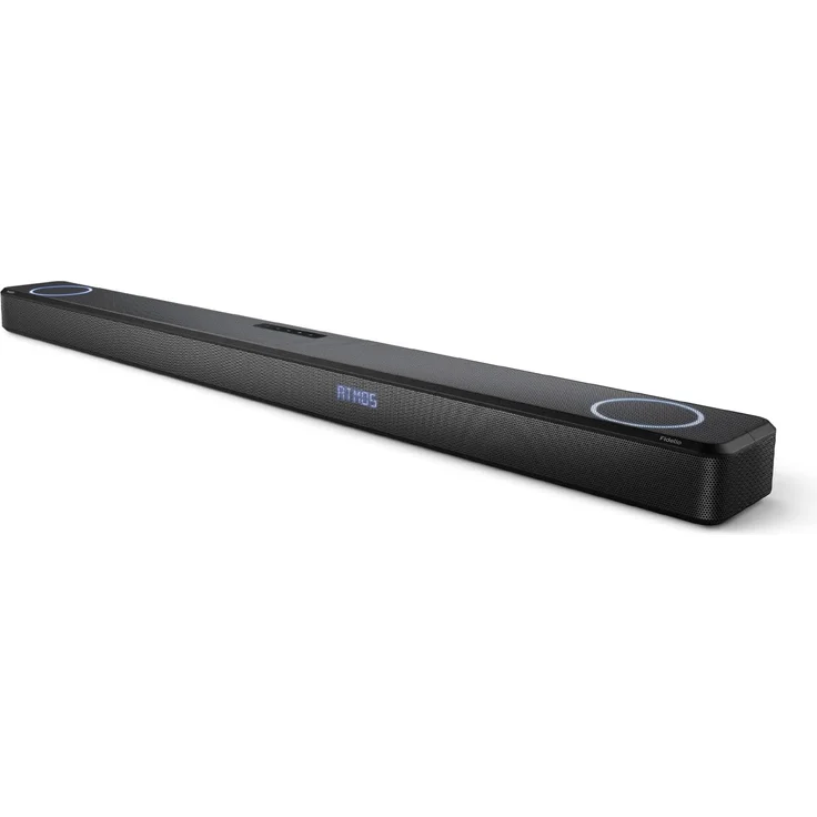 PHILIPS Audio Fidelio FB1 7.1.2-Kanal Soundbar mit Integriertern Subwoofer, 620W, Dolby Atmos,IMAX Enhanced, HDMI eARC, DTS Play-Fi, Built-in Spotify/Chromecast, Black, 120cm, 7,3cm und 12,5cm – Bild 1