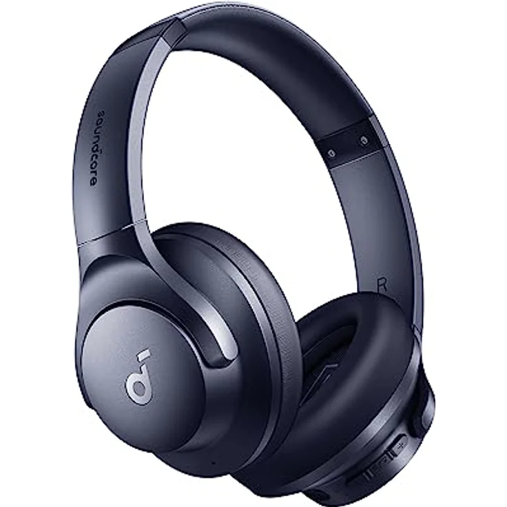 soundcore by Anker Q20i kabelloser Bluetooth Over-Ear-Kopfhörer mit Hybrid Active Noise Cancelling, 40h Spielzeit im ANC-Modus, Hi-Res Audio, tiefer Bass, Personalisierung per App (Blau) – Bild 1