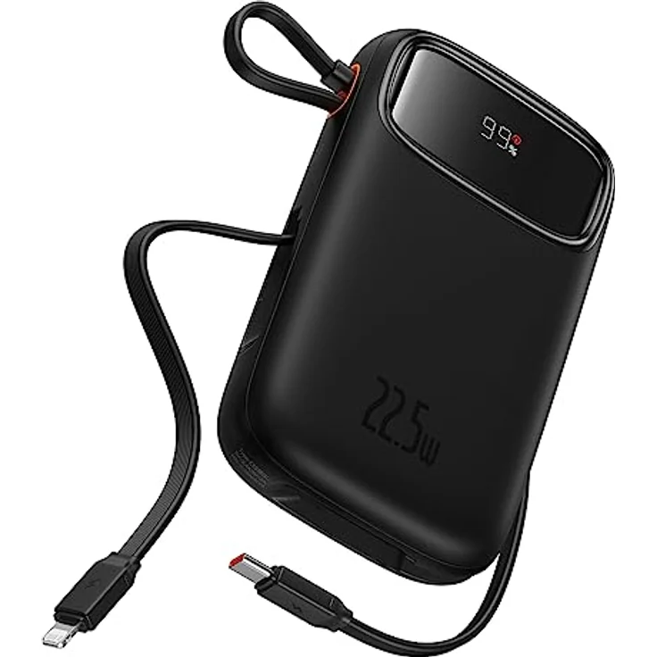 Baseus Qpow 2, 10.000mAh Powerbank mit 22.5W Quick Charge, für drei Geräte gleichzeitig – Bild 1