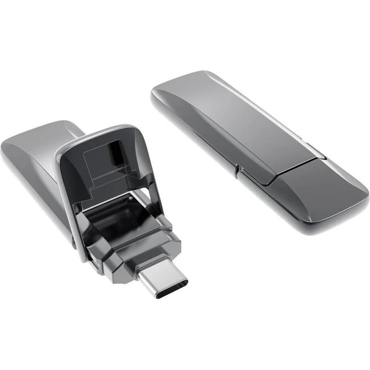 Xlyne Ultra Fast Flash Drive (1 TB) Grau 7610000 USB-C USB 3.2 (Gen 2) (1000 GB, USB C, USB 3.2 Gen 2), USB Stick, Grau
