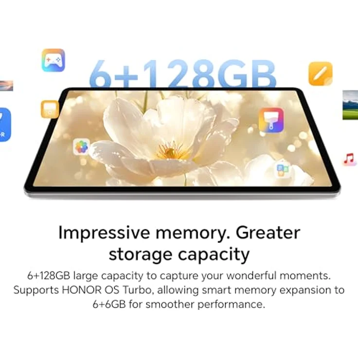 HONOR Pad X9a Tablet, 11.5 Zoll Display, 6GB RAM, 128GB Speicher, 8300mAh, Android 15, WiFi, Grau – Bild 3