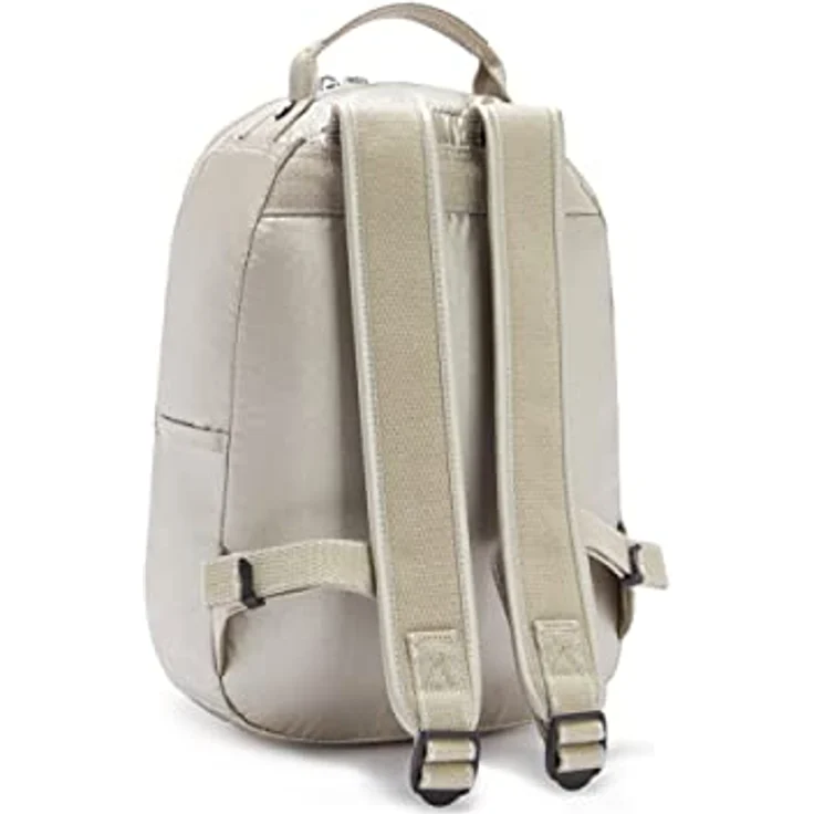 Kipling SEOUL S, Kleiner Rucksack mit Laptop-Schutz 13 Zoll, 35 cm, 14 L, 0.50 kg, METALLIC GLOW – Bild 2