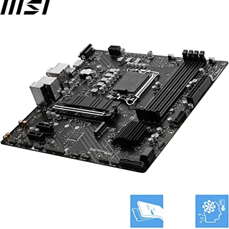MSI PRO B760M-P DDR4 Mainboard, Unterstützt Intel 12th und 13th Gen Core Prozessoren, LGA 1700, DDR4 Memory Boost 4800+MHz/OC, PCIe 4.0 x16 Slot, M.2 Gen4 Slots, Micro-ATX – Bild 4