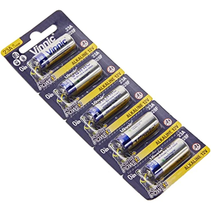 Vinnic VIN-23A Alkaline Batterie 23A L1028F, 5 Stück, hohe Lebensdauer, Qualitätszellen – Bild 1