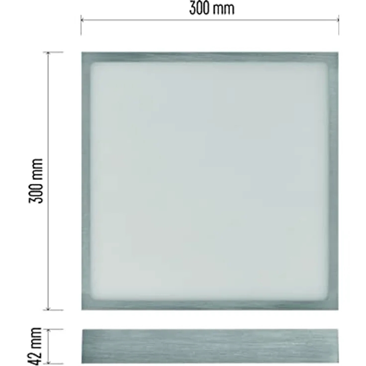 EMOS LED Panel 28,5 W, quadratische 2700 lm Deckenleuchte, Wandleuchte 30 cm, 3 einstellbare Lichtfarben warmweiß-neutralweiß (3000/3500/4000K) – Bild 5