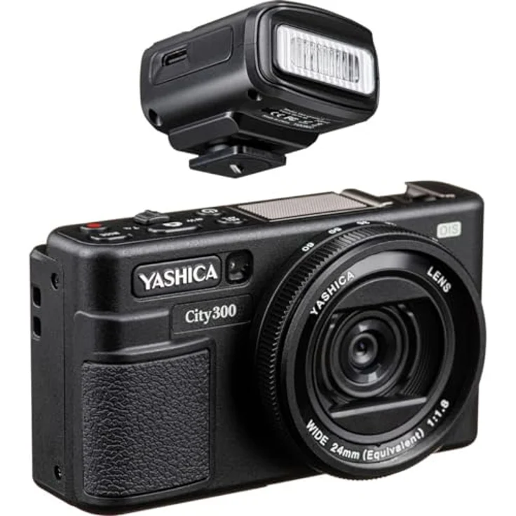 Yashica City 300 Kompaktkamera, 50 MP, 4K Ultra HD, CMOS Sensor, Schwarz – Bild 1