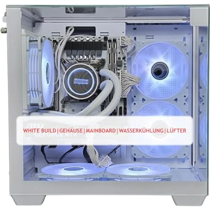 PC Store NCA Chronicle Gaming PC Triorama, Intel E5-2678v3, 12 Core, 64 GB RAM, 1 TB SSD, Nvidia GeForce RTX 5060, Wasserkühlung, Windows 11, weiß – Bild 6