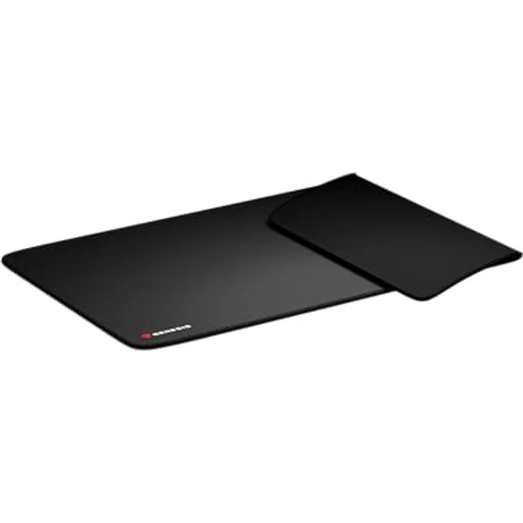 Genesis Carbon 500 Ultra Logo Gaming Mauspad XXL (1100x450mm), wasserfest mit Speed Stoff Oberfläche, genähten Rändern, Anti-Rutsch Gummi, schwarz – Bild 5