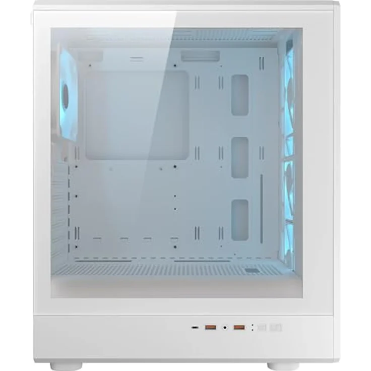Cougar Airface Pure PRO Midi-Tower Gehäuse, ARGB, Weiss, für ATX, mATX und Mini-ITX, optimierte Kühlung und Seitenfenster – Bild 4