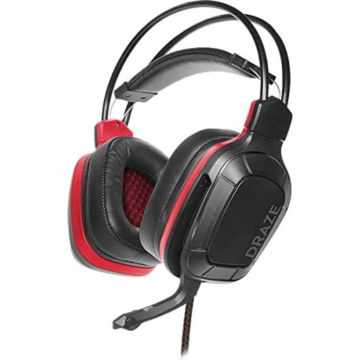 Speedlink DRAZE Gaming Headset, kabelgebundenes Over-Ear-Headset mit einziehbarem Mikrofon und 1,2 m Kabellänge, Schwarz – Bild 3
