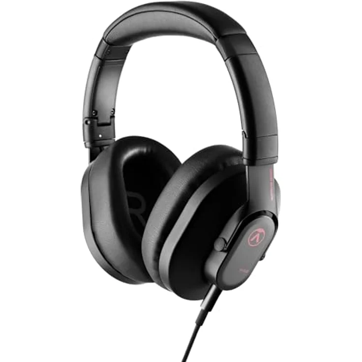 Austrian Audio Hi-X20 Over Ear Kopfhörer, professionelle Kopfhörer mit Kabel (geschlossene Bauweise, Hi-X Treiber, Memory-Foam-Ohrpolster, faltbares Design, abnehmbares Kabel, präziser Klang), Schwarz – Bild 1