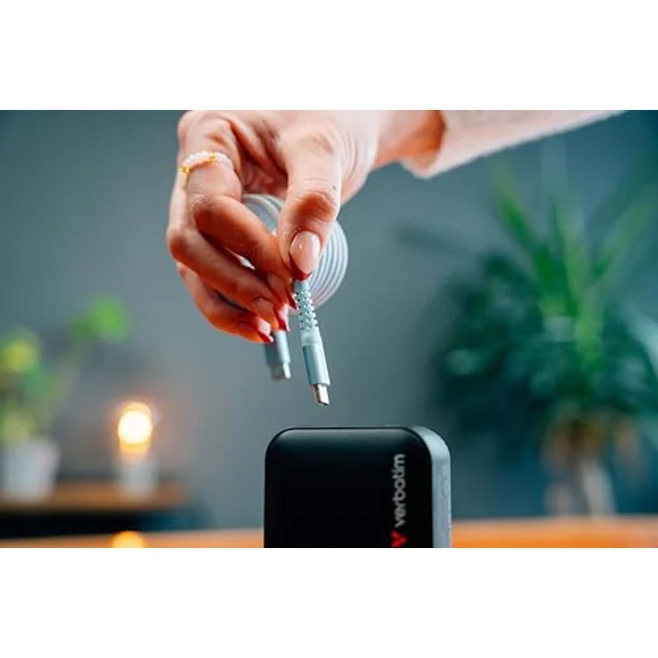 Verbatim Sync & Charge USB-C to USB-C 60W Magnetic 120 cm - Blue, USB-Kabel – Bild 4