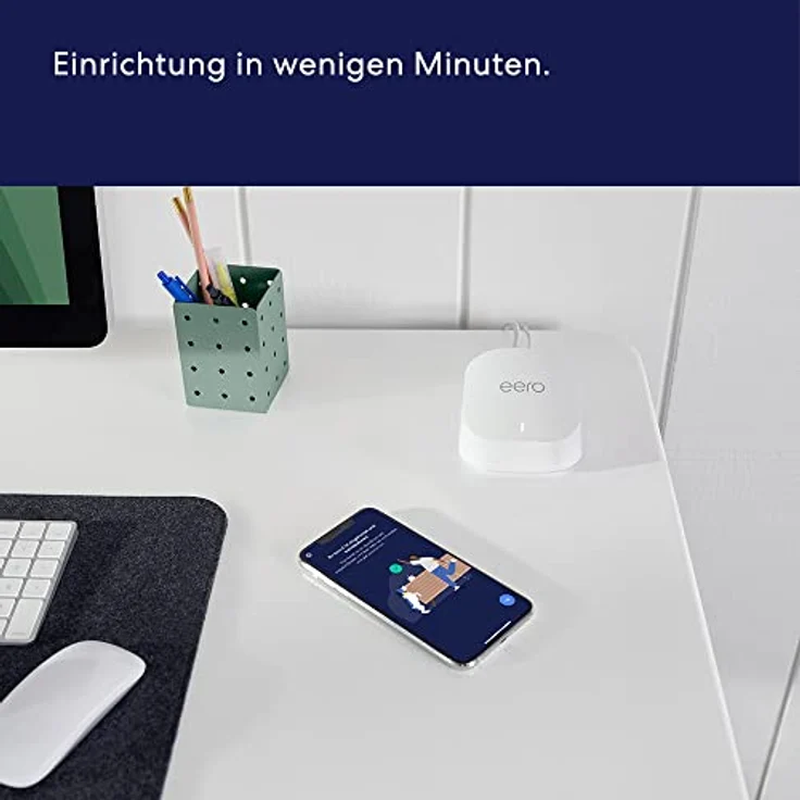 Dualband-Mesh-Wi-Fi-6-System Amazon eero 6+ mit integriertem Smart Home-Hub von Zigbee und Unterstützung für 160-MHz-Client-Geräte (Dreierpack) – Bild 5