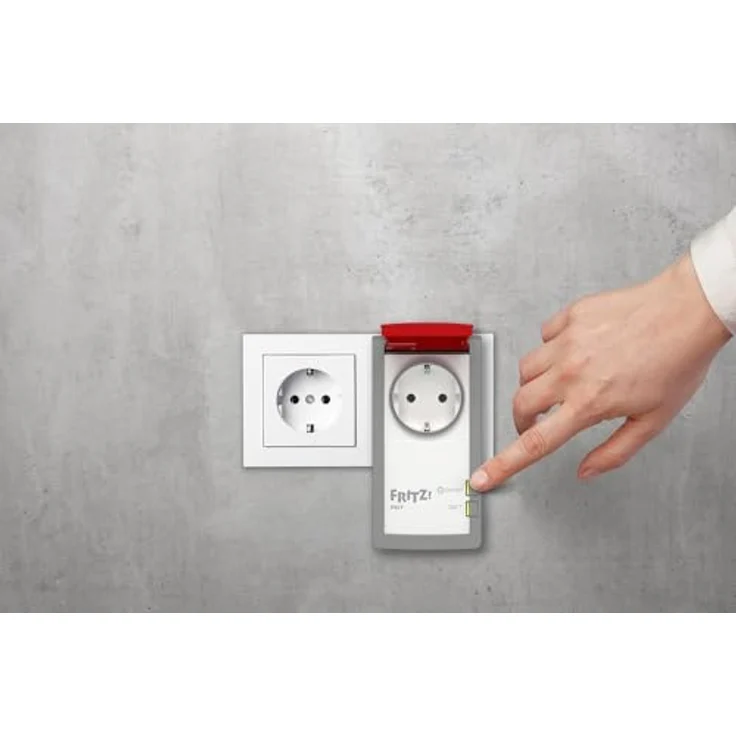 FRITZ! FRITZ!DECT 210, Smart Plug mit IP44-Schutz, Energieverbrauchsüberwachung, max. 3450 W, wetterfest für Innen- und Außenbereich – Bild 4