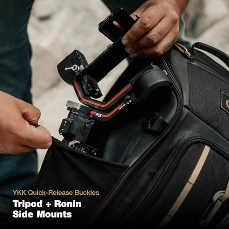 PolarPro Roadrunner 16L Ultraleichter Kamera-Rucksack mit beidseitigem Zugriff und Regenschutz – Bild 5