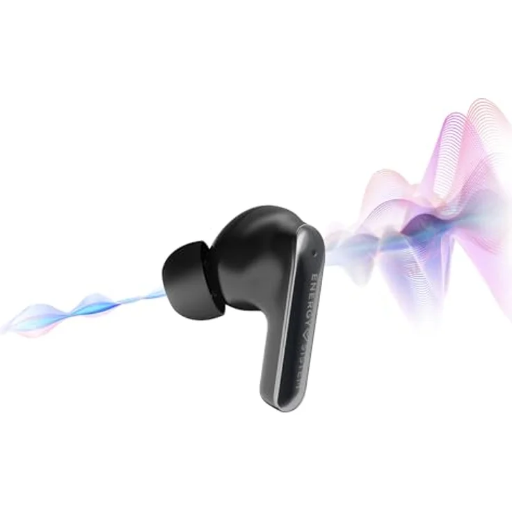 Energy Sistem True Wireless Earphones Serenity ANC, Aktive Geräuschunterdrückung, Bluetooth, integriertes Mikrofon, kabelloses Laden, Grau – Bild 4