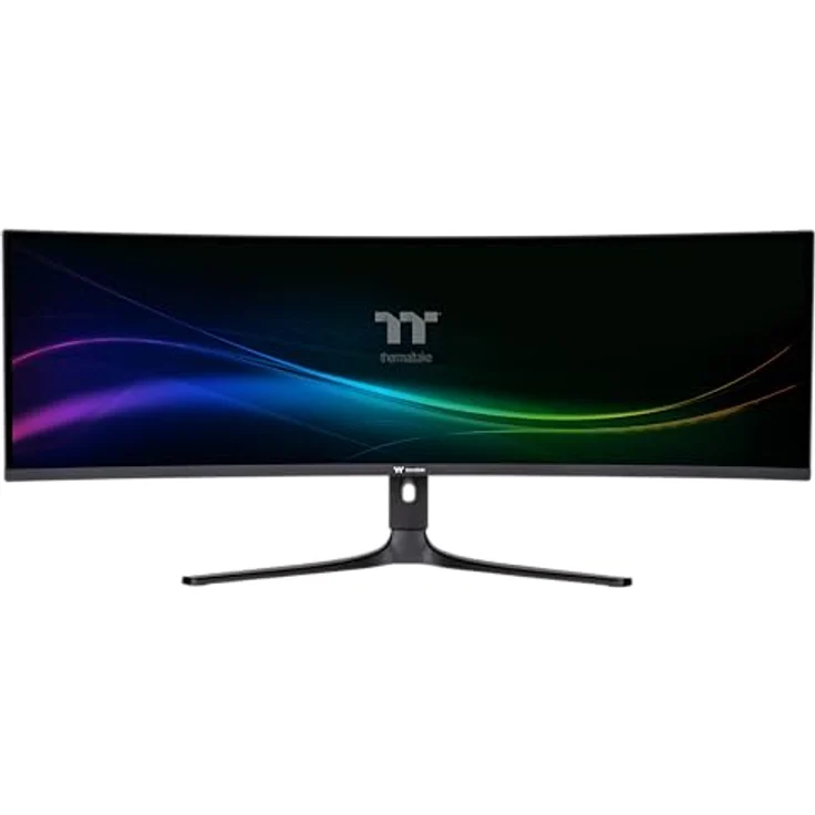 Thermaltake 49" OLED Curved Gaming Monitor, DQHD 5120×1440, 240Hz, G-SYNC & FreeSync Premium, HDR, 99% DCI-P3, Schwarz, EU – Bild 2