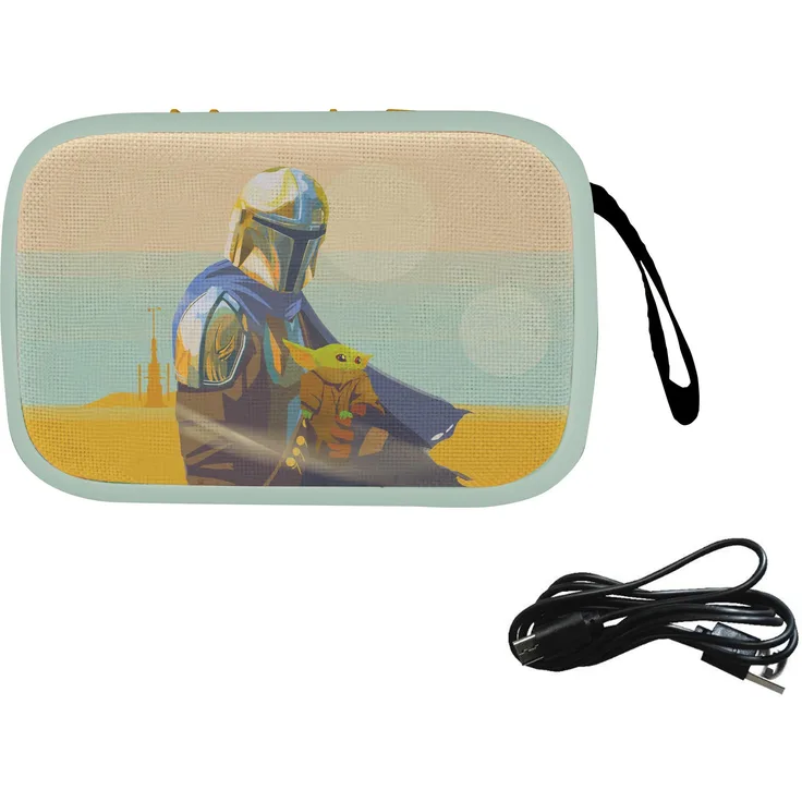 Lexibook Star Wars Tragbarer Bluetooth-Lautsprecher mit TWS, FM-Radio und Micro-SD-Slot, kompaktes Design