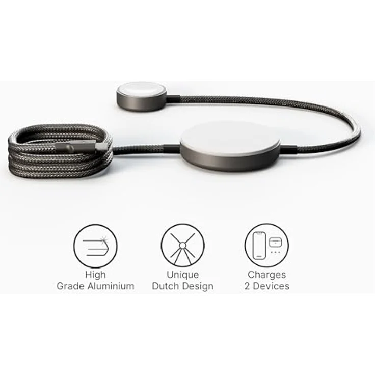 Zens Wireless Charger Pro 2, Qi2-zertifiziertes 25 W Ladegerät mit magnetischem Design, schwarz – Bild 2